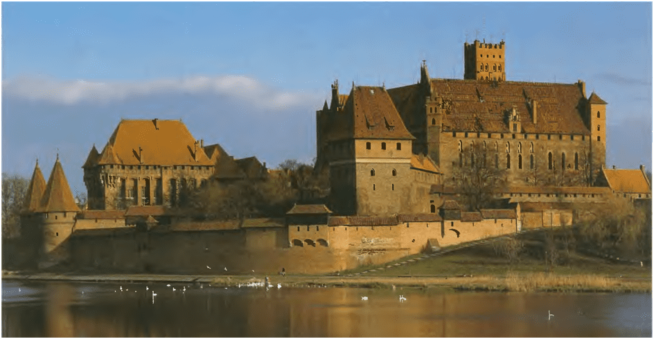 Paradigm shift in architecture: Byzantine, Romanesque, Gothic. image shows the variations in the architectural elements in castle and domestic architecture.
