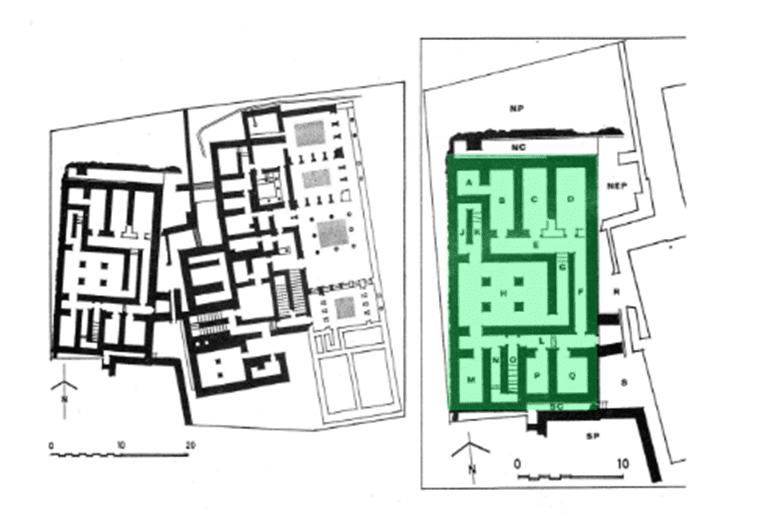 Paradigm shift in architecture: Greek-Roman-Early Christian. Image shows the Mycenaean early-stage homes main features.
