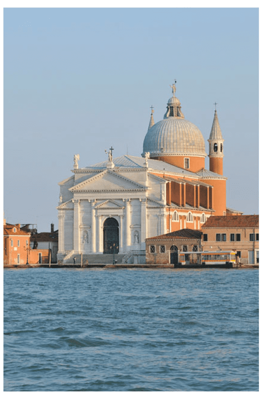 Paradigm shift in architecture: Renaissance, Baroque, Rococo. Image shows the application of renaissance principal of proportion in architecture of Palladio.