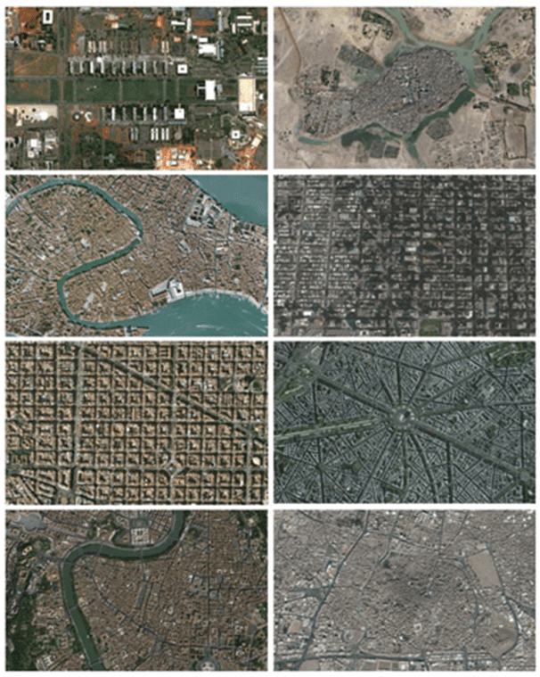 Urbanism: urban fabric or urban form sustainability? Urban Fabric of eight different cities, approximately at the same scale: Brasilia, Djenné, Venice, New York, Barcelona, Paris, Rome, and Sana’a. Image source2 