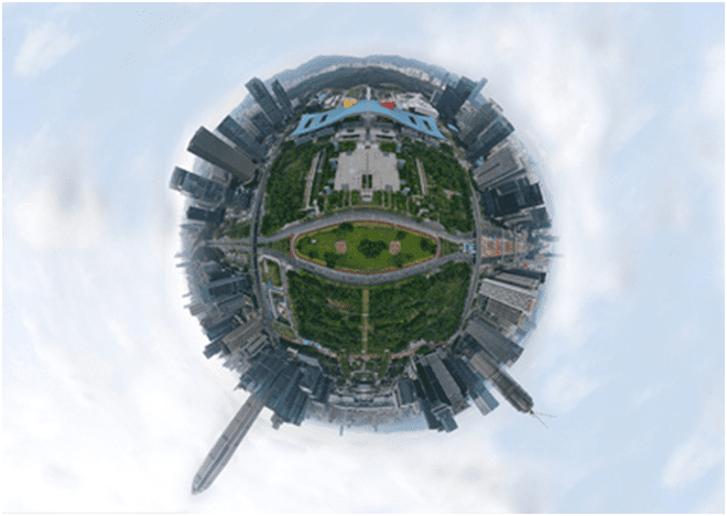 Urbanism: Cyberspace,Cityscape, & Local Economic Development. image shows high technology influence on the architecture thinking China biennale.