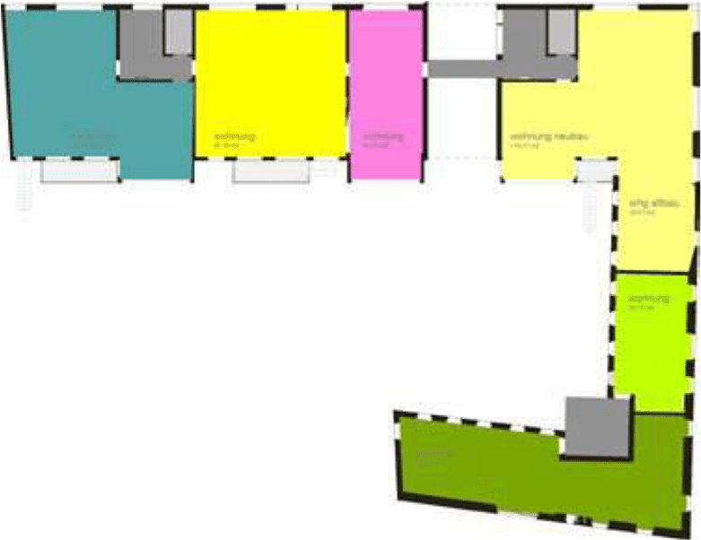 Steinstrabe 26-28 Residential Development in Berlin. project first floor plan