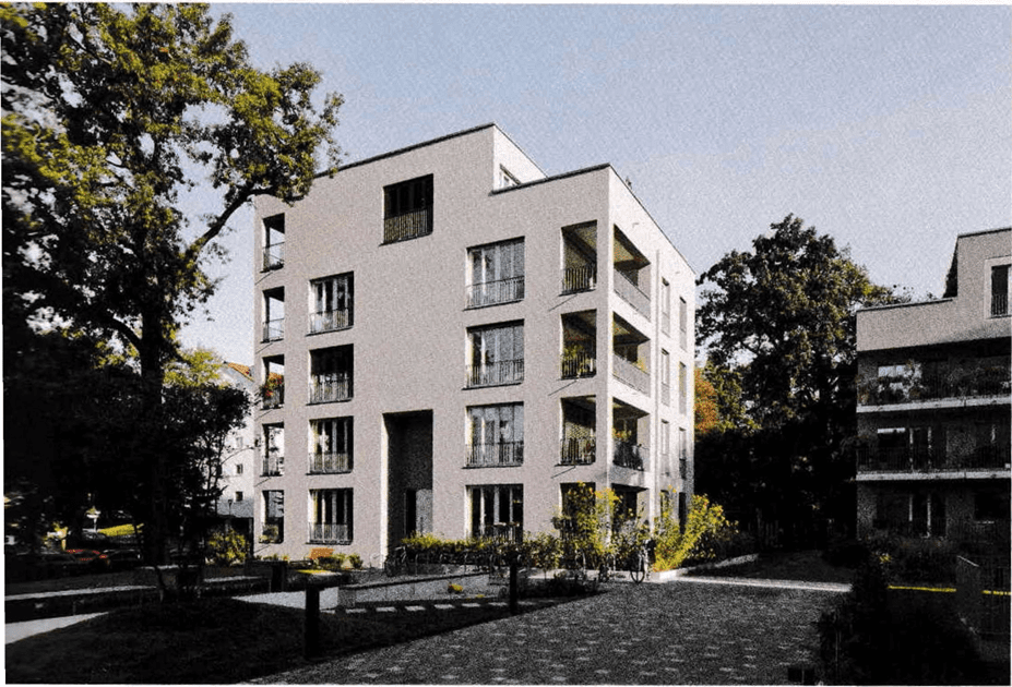 Urban Design and Architecture of Weissensee project-Berlin . image shows the open space connections within the urban development of this project
