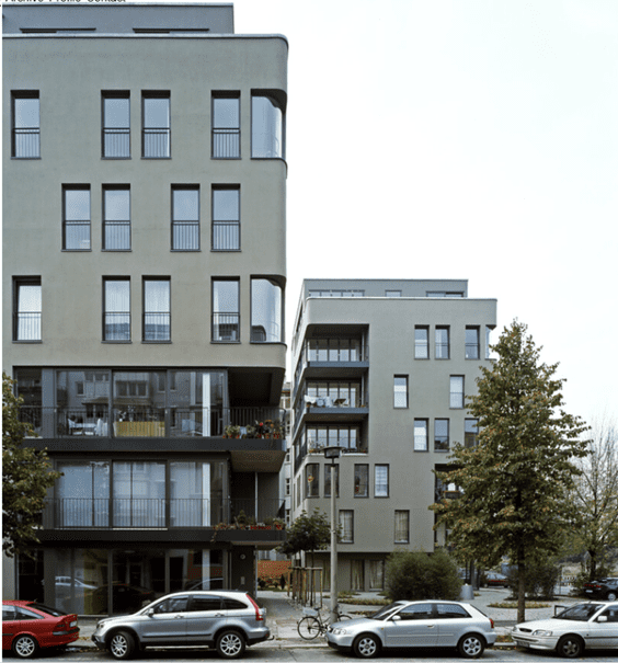 Ruppiner Strabe 43 residential building in Mitte-Berlin. front photo of the buildings