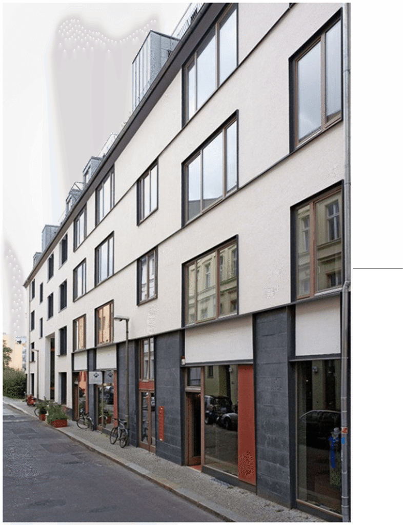 Steinstrabe 26-28 Residential Development in Berlin. project front elevation 
