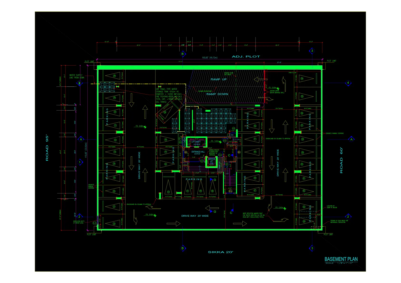 basement plan for the building 