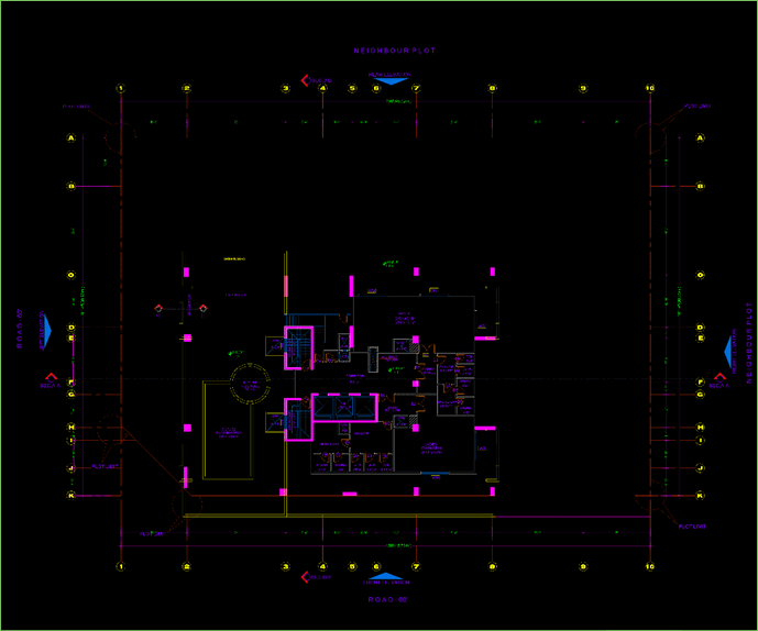 Al Sayer residential building project. image of gym floor plan