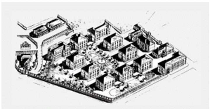 Pilestredet Park a sustainable urban development tale – Oslo. image shows the old layout of the urban development of Pilestredet Park.