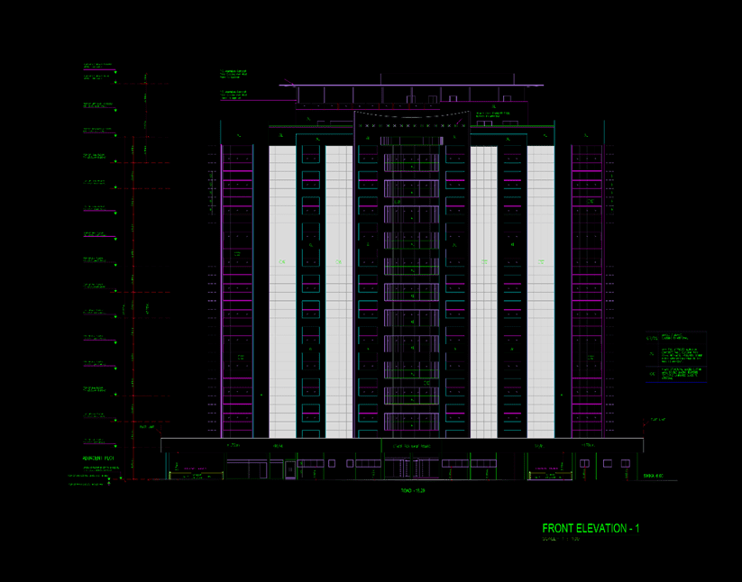 Jadaf Residential Building Project Delay in Construction. Image shows front elevation