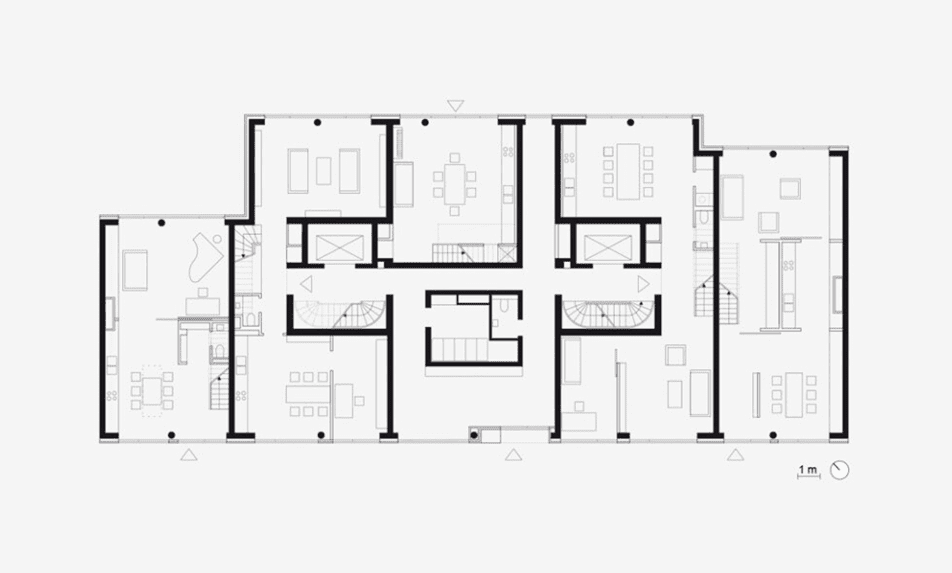 Görschstraße 48 residential building Architecture Berlin. Ground floor plan of the building