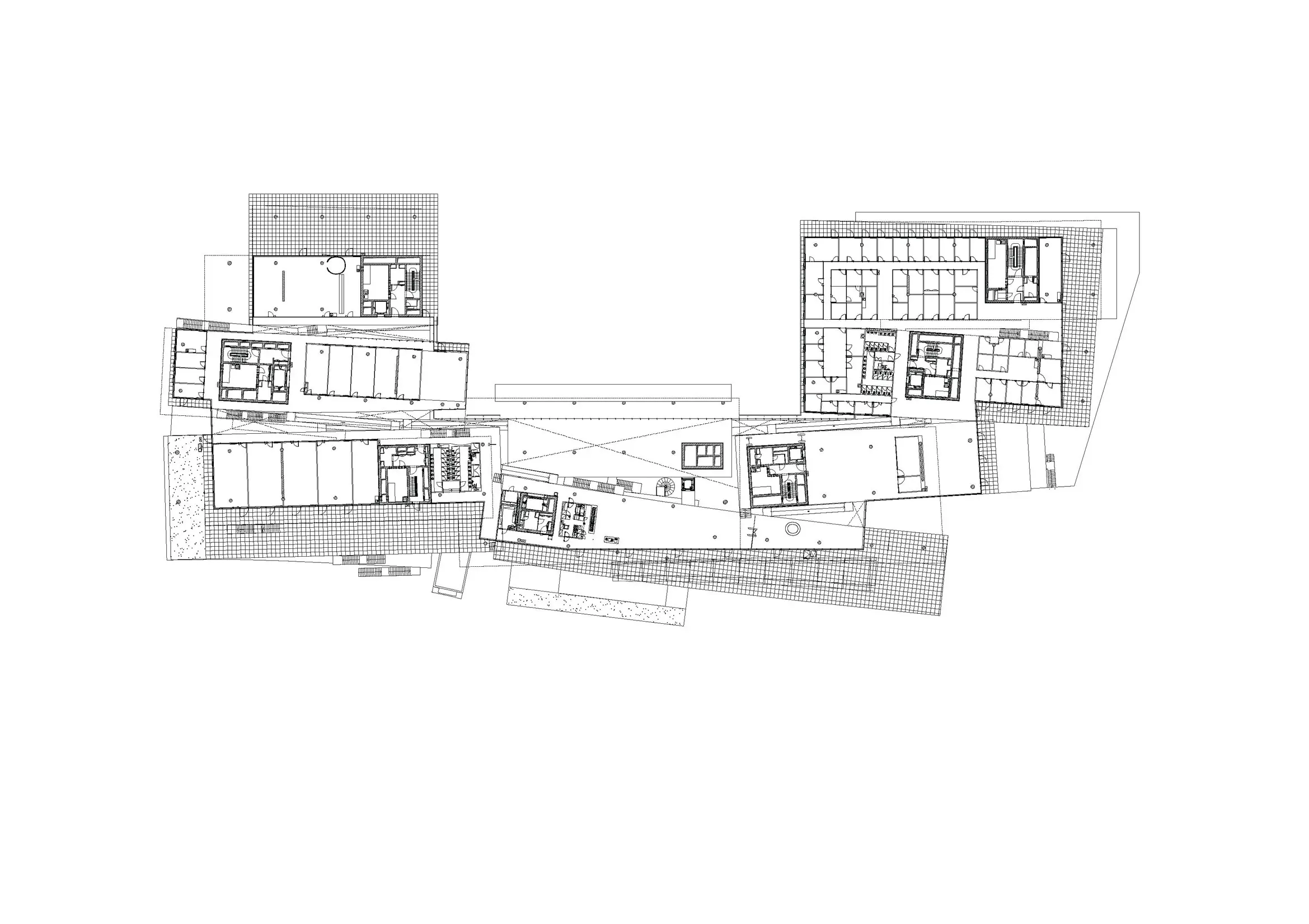 Bezalel Academy of Arts and Design project in Jerusalem. the first-floor plan