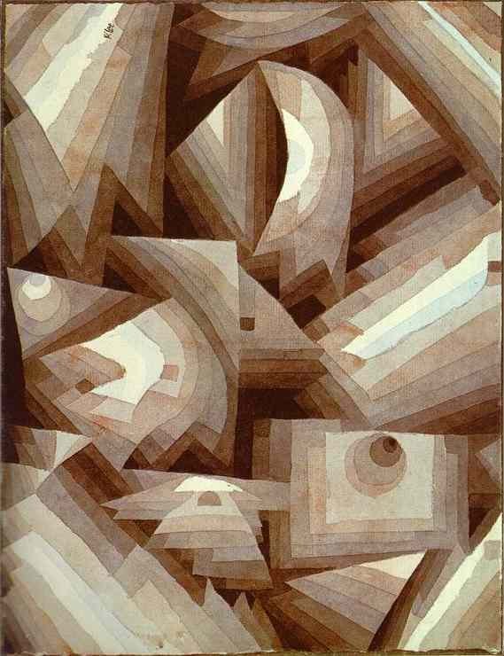 Architecture and Art: Principles of Design. Crystal Gradation by Paul Klee