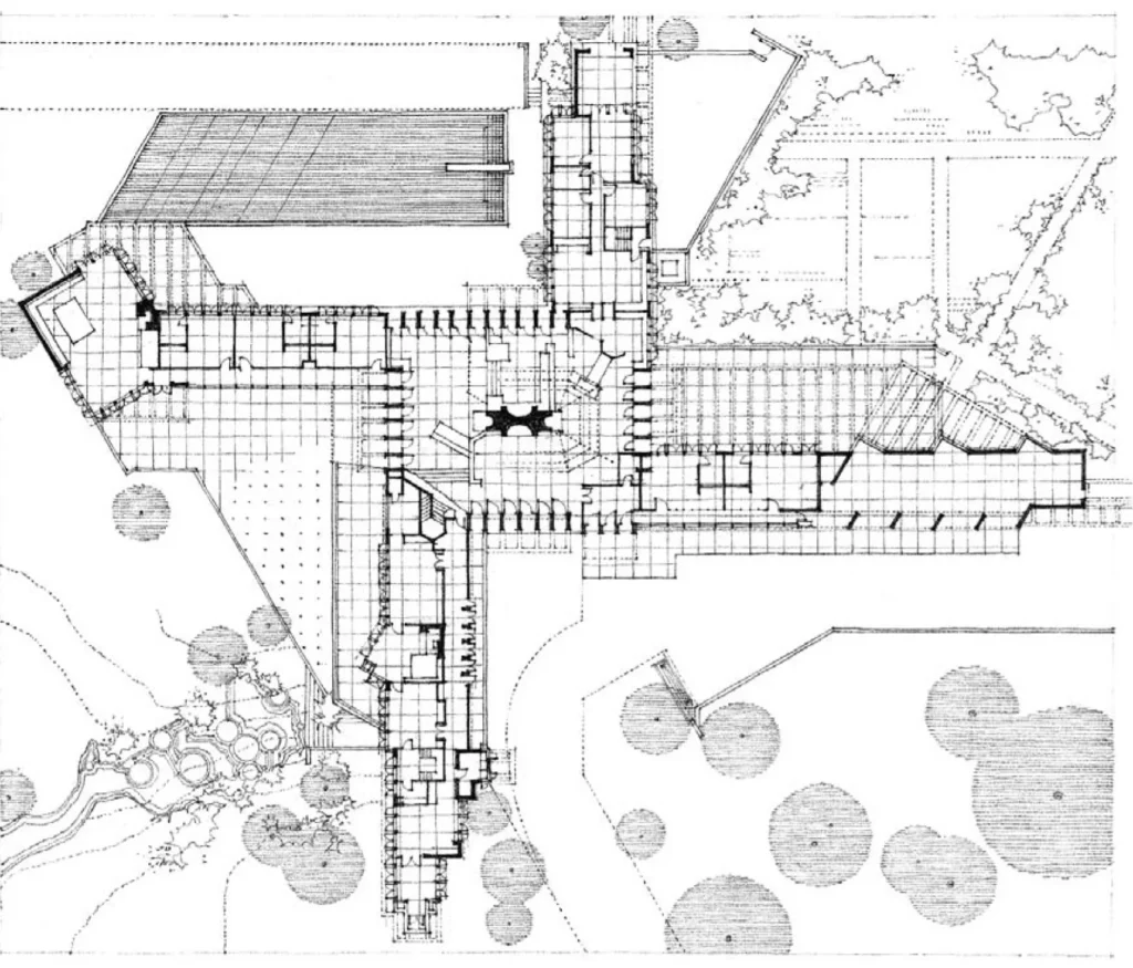 Architecture and Art: Art Influence in the Modern World. Herbert F. Johnson House (Wingspread), Wind Point, Wisconsin