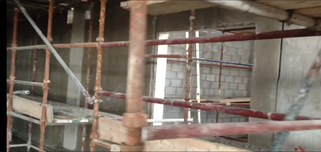 Architects / 12 site supervision steps: Supervision activities. monitoring plaster work for Abu Dhabi district cooling plant
