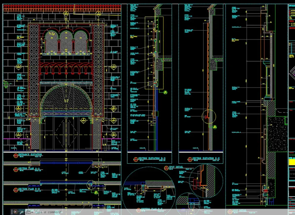 Professional architectural drawings. sample of the global village development CAD drawings.