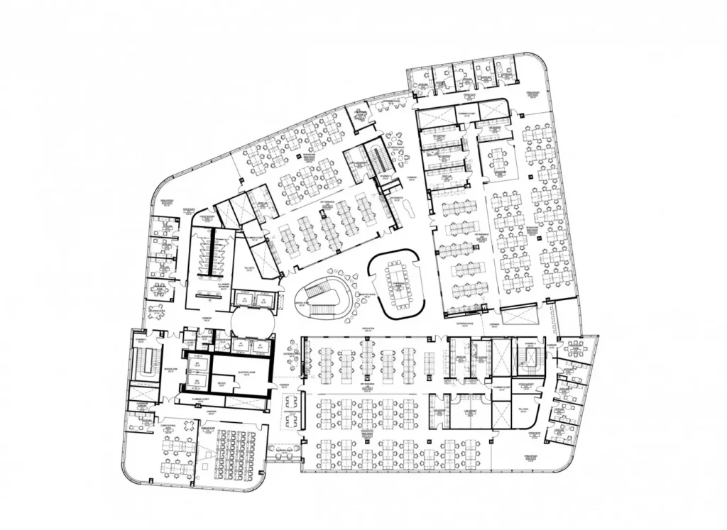 University Architecture and Urban Design.  EXP building level 6 plan