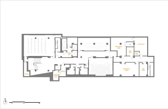 University Architecture and Urban Design. building basement floor plan