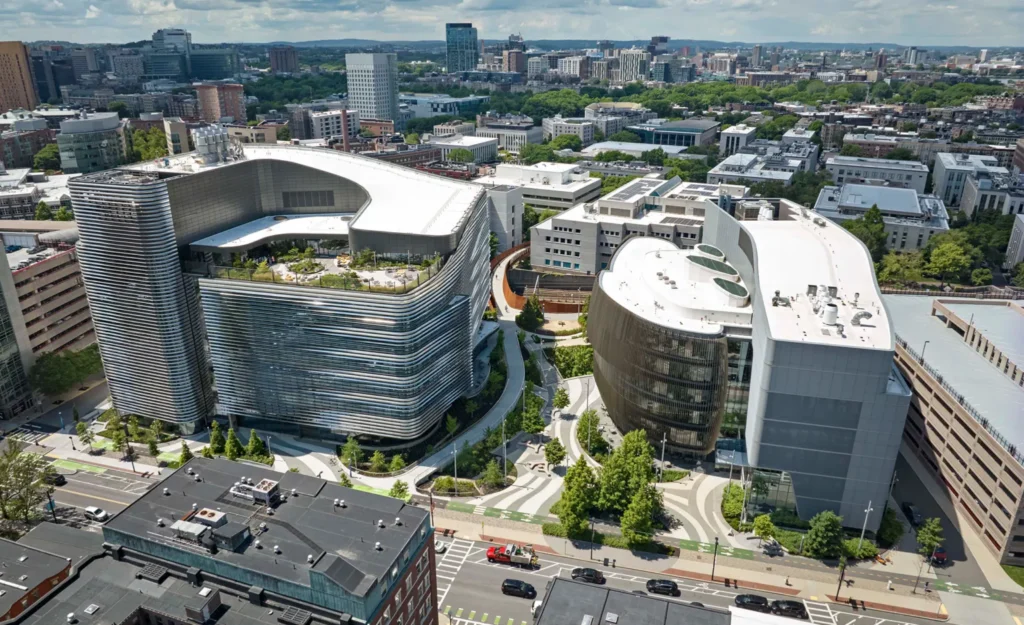 University Architecture and Urban Design.  the external view of the EXP building, the right building.