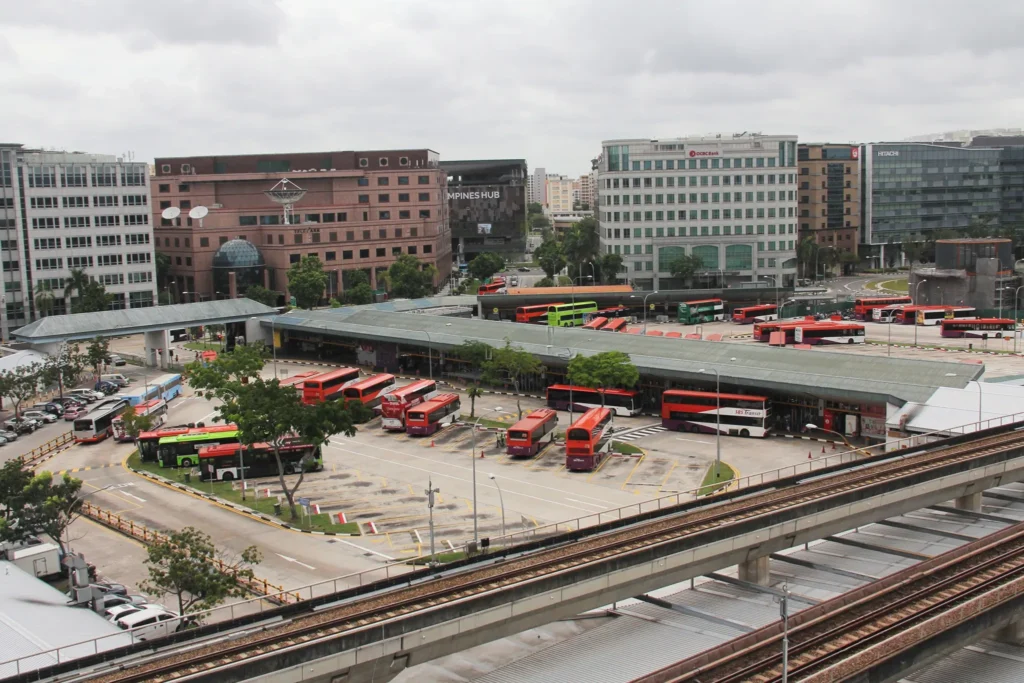 Enhancing Rural planning by developing transport networks. Tampines Integrated Transport Hub, Singapore