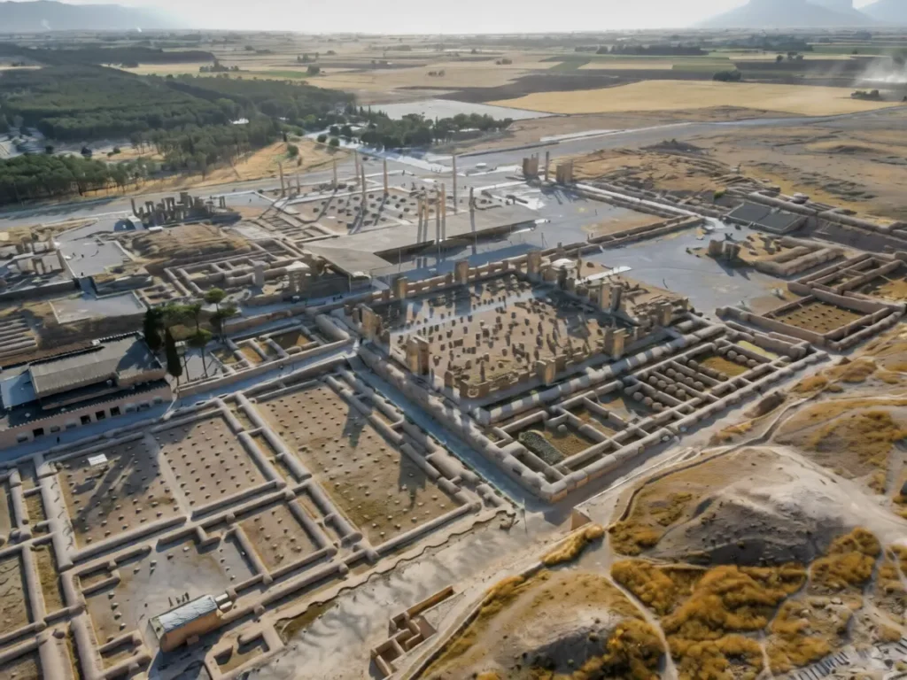 urban design in ancient history, the build of Persepolis ancient city 37 mile from Shiraz-Iran.