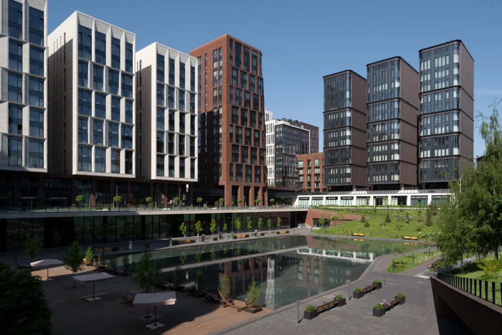 Garden Quarters urban regeneration site photo completed 1