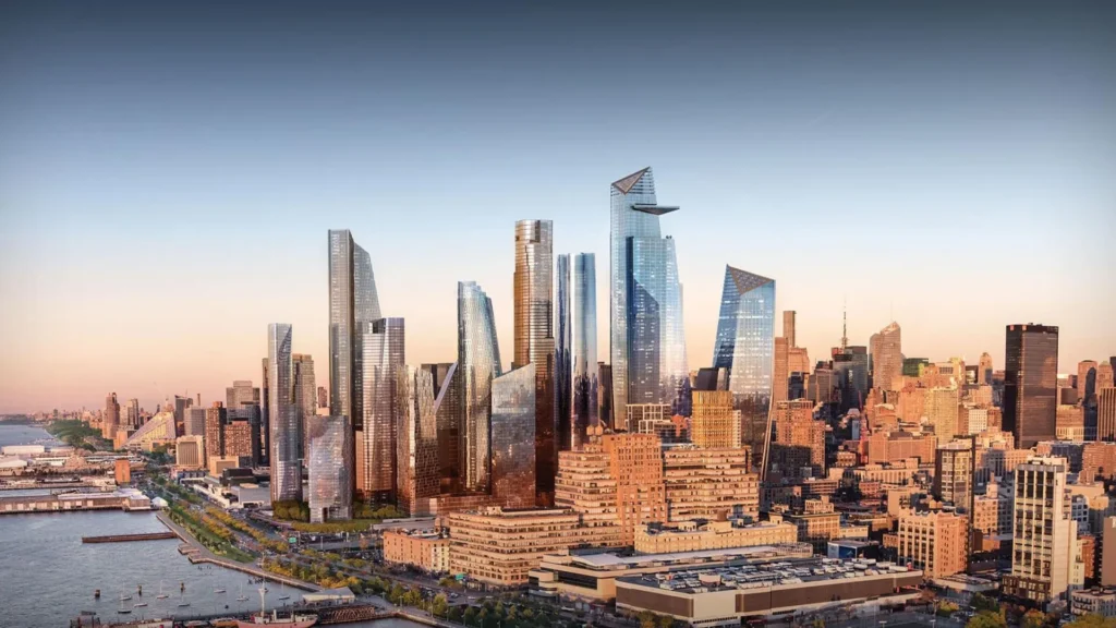 Hudson yard development - urban density change against government  policy rules 