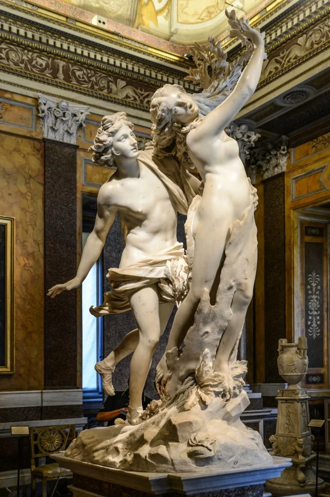 Bernini, Apollo and Daphne (1622 to 1625) sculpture case study example