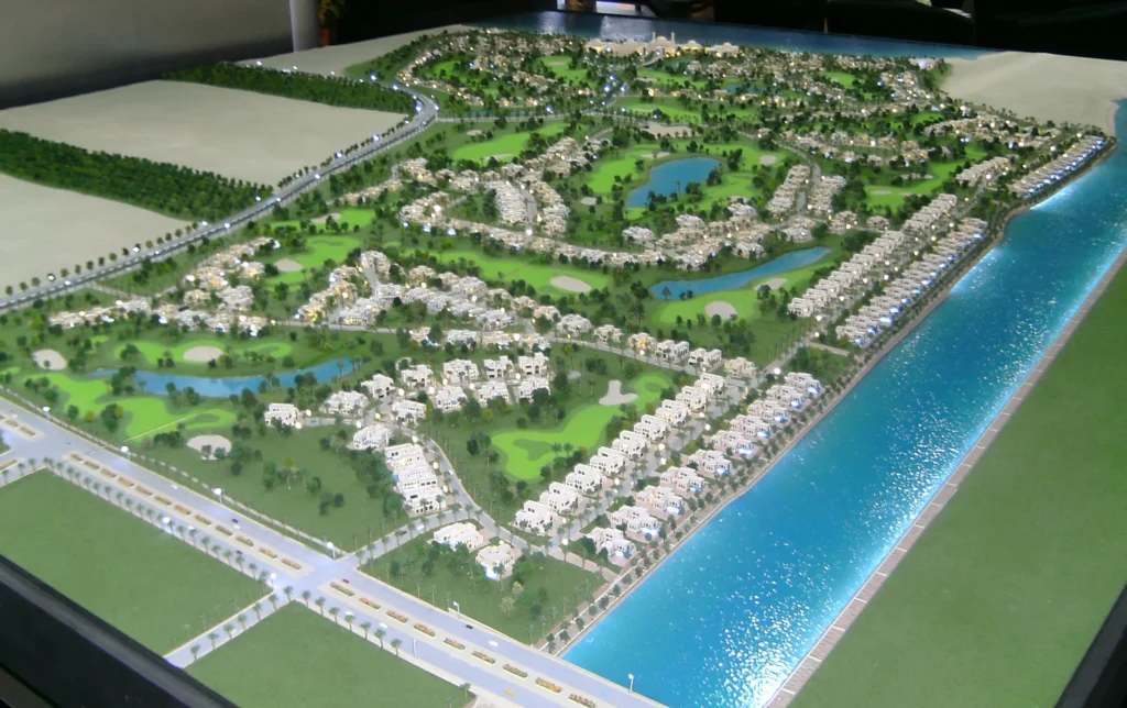 author work as client representative on legends housing project model city scape Dubai 2008